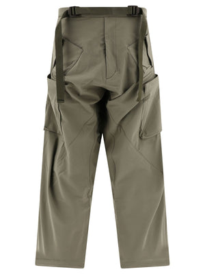 ACRONYM Mens Relaxed Fit Green Trousers for FW24