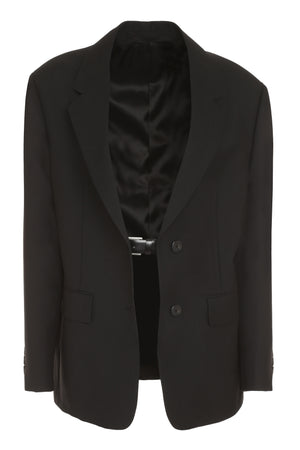 女裝 SS22 單排兩顆鈕黑色西裝外套