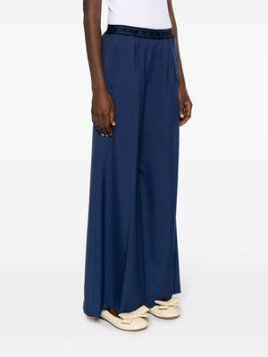 MARNI Cornflower Belted Wool Pants for Women - SS24 Collection