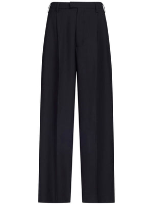MARNI Women's Black Wool Pants for FW23 Collection