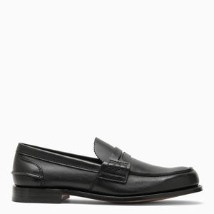 Giày lười Moccasin đen nam đơn giản