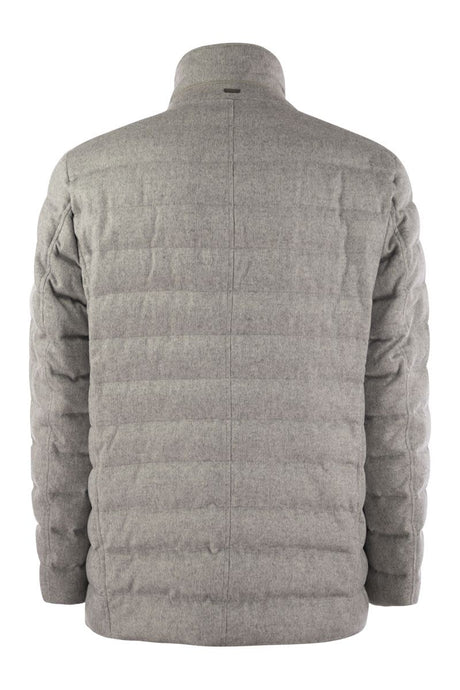 HERNO Luxury Cashmere-Silk Blazer with Waterproof Innovation