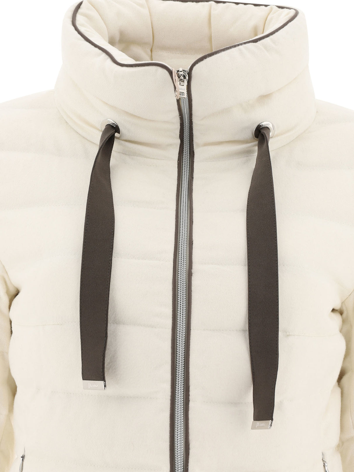 HERNO CASHMERE AND SILK DOWN JACKET