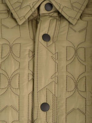 Áo khoác Kaki Dệt Lớp Bông Quilt cho Nam màu Xanh - Bộ Sưu Tập FW24