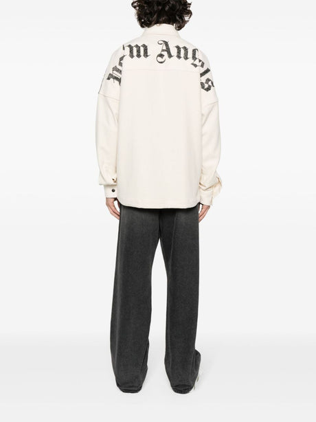 ホワイトチェックオーバーシャツ メンズ用 - 2024年春夏コレクション