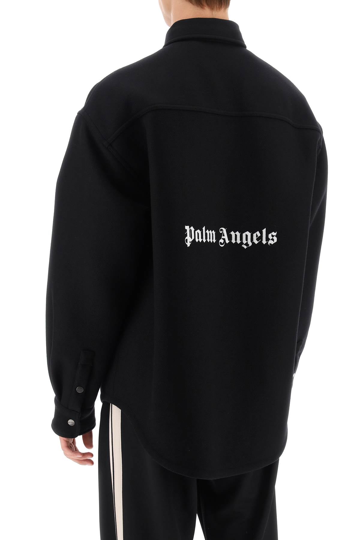 Áo khoác blazer nam màu đen cho mùa thu/đông 2024 bởi Palm Angels