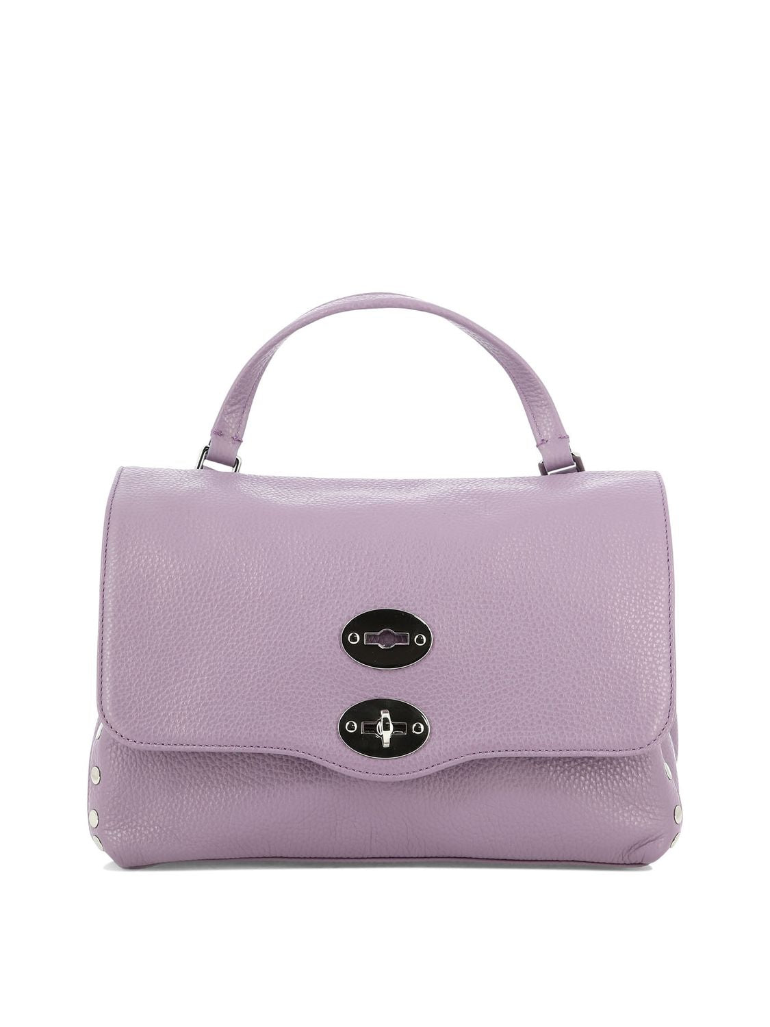 女性用エレガントな紫色のレザーハンドバッグ