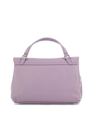 女士紫色时尚皮手提包