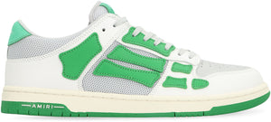 Green Mesh Insert Round Toe Men's Sneakers