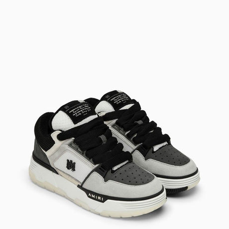 AMIRI Men's Low Top Leather and Textile Trainers in Black/White for SS24