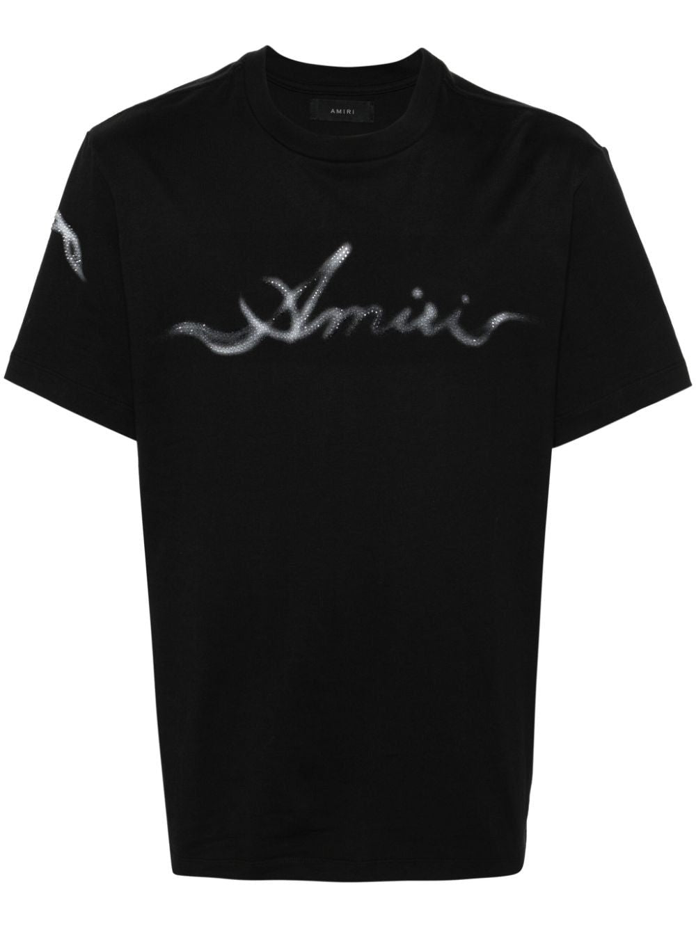 AMIRI Black Men's Cotton T-Shirt for SS24
