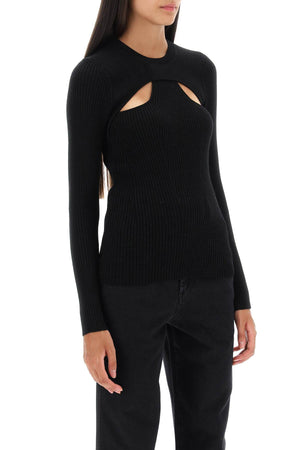 Stylish Women's Black Knit Sweater - FW23
