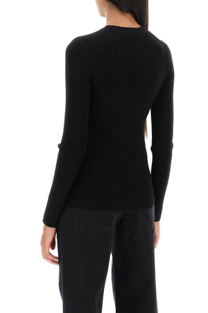 Stylish Women's Black Knit Sweater - FW23