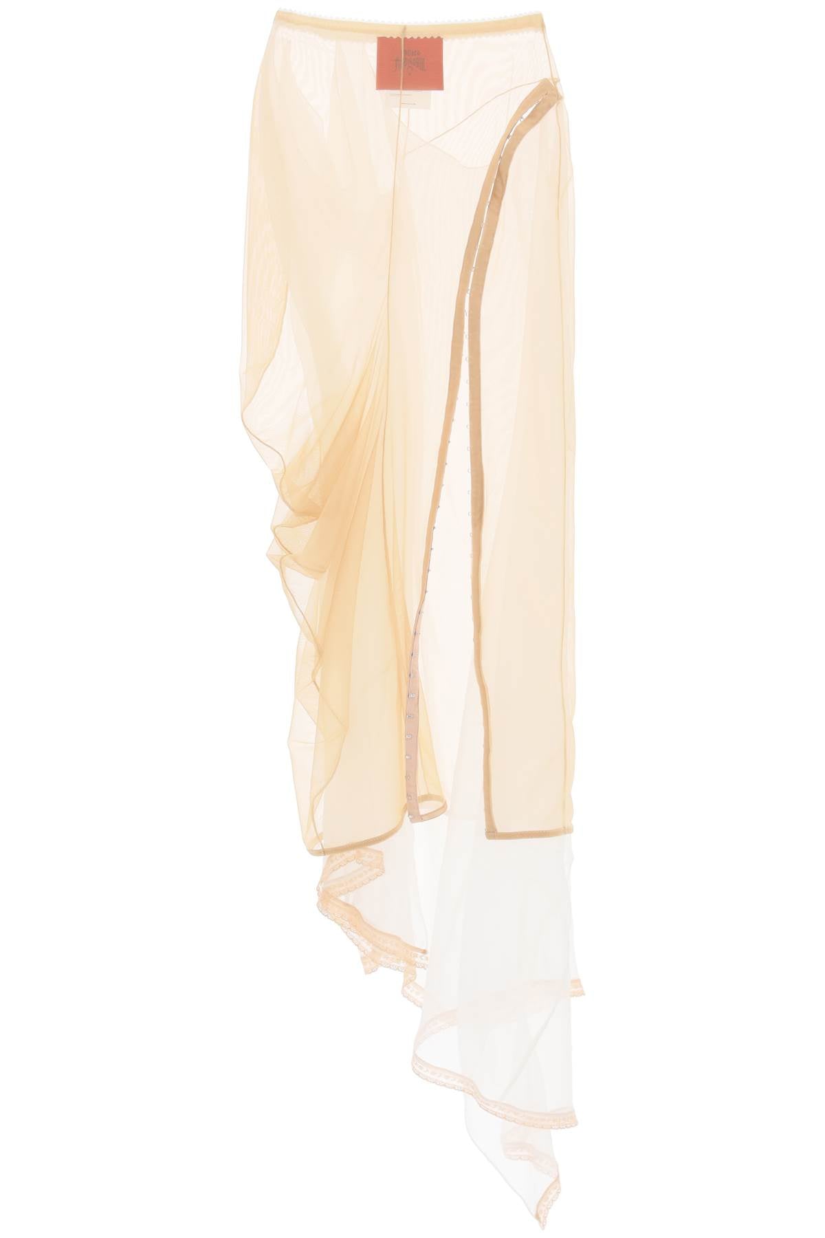 シアービューティー：女性用ミックスカラーのマキシスカート