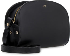 A.P.C. Stylish Black Leather Mini Crossbody Bag for Women