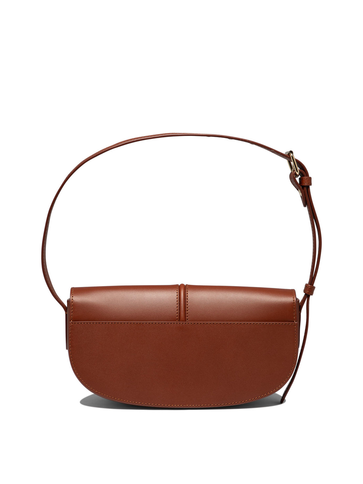 A.P.C. Brown Leather Shoulder Bag for Women - FW24 Collection
