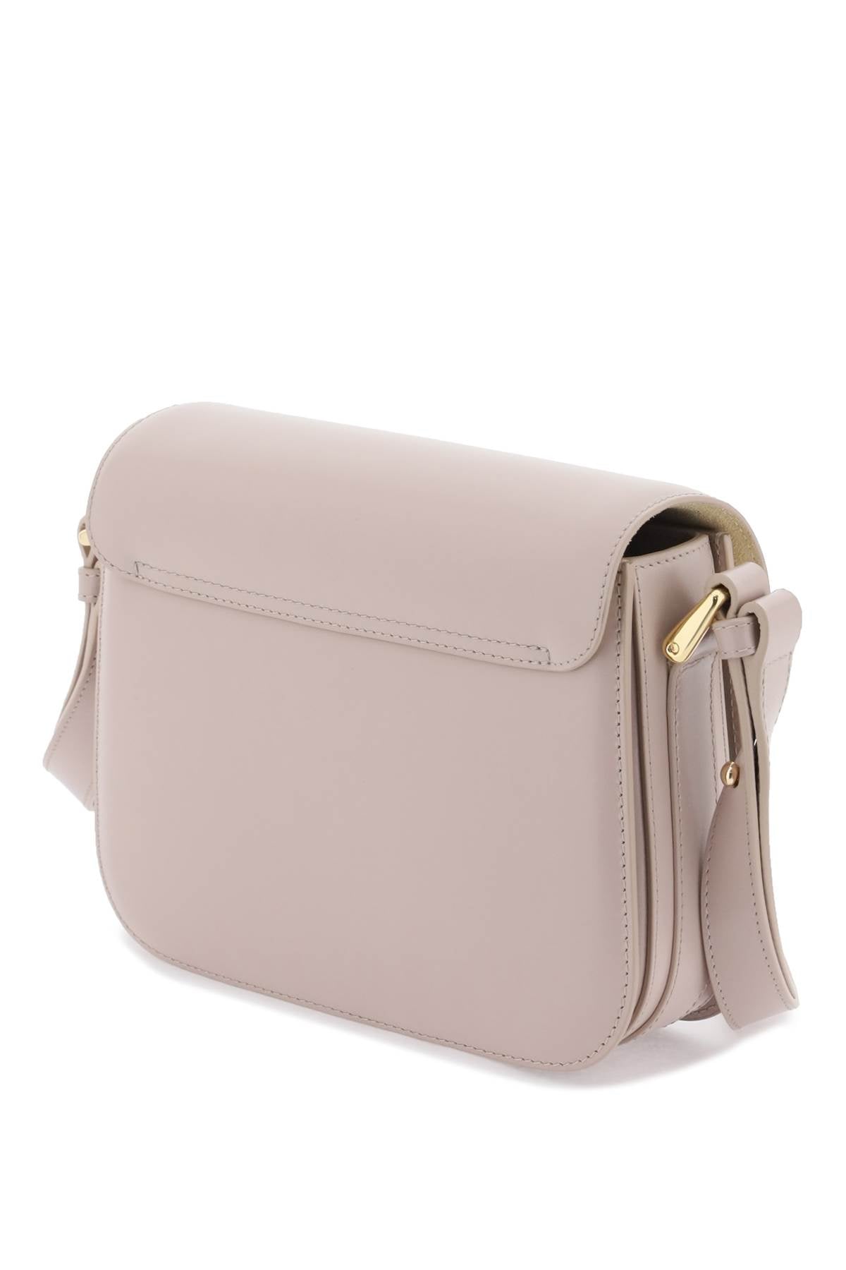 A.P.C. Grace Small Multicolor Leather Crossbody Bag with Gold-Tone Accents