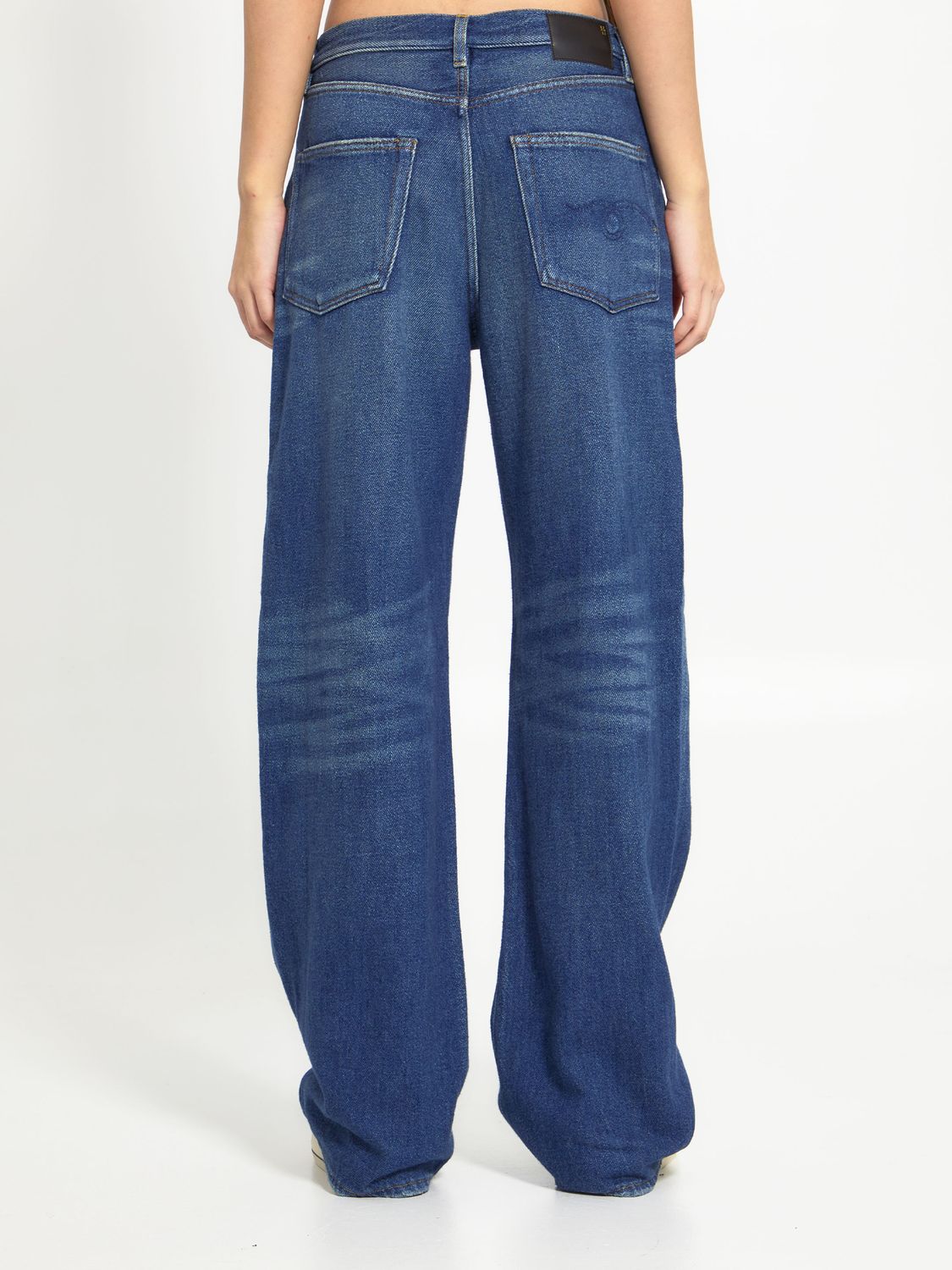 Light Blue Wide-Leg Denim Jeans for Women - SS23