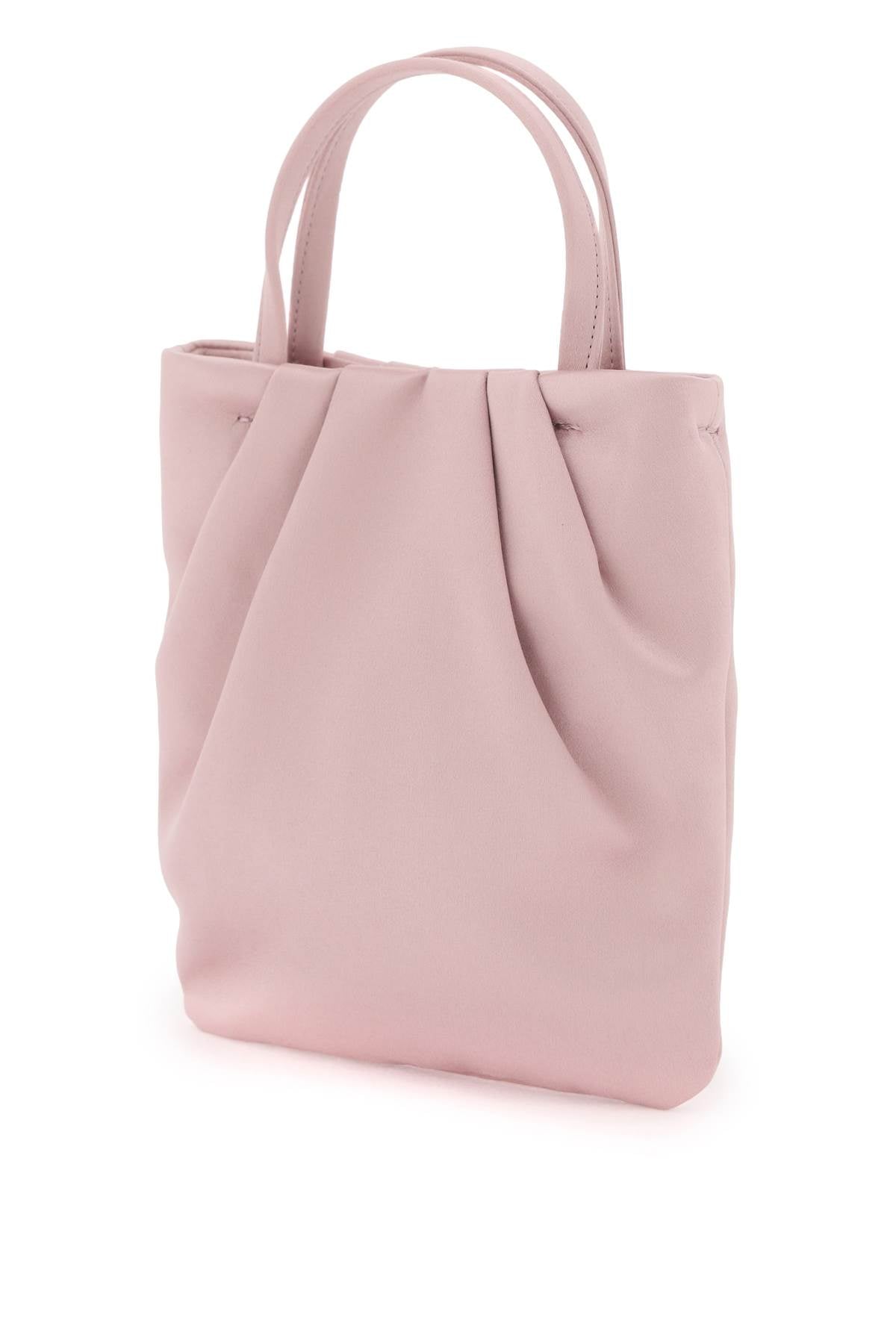 ROGER VIVIER Stunning Pink Satin Handbag with Crystal Bouquet Buckle