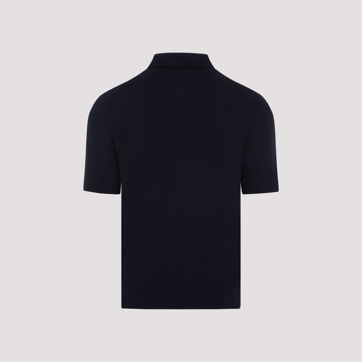 男性用ブルー綿ニットウェアTシャツ (SS24用)
