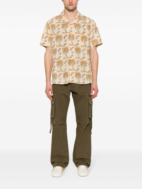 RHUDE Olive Twill Cargo Pants for Men