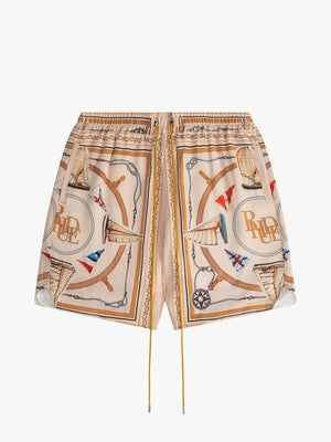 RHUDE Colorful Silk Shorts for Men - SS24 Collection
