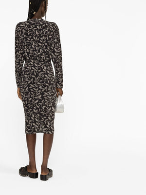 ISABEL MARANT ETOILE Black Viscose Dress for Women - SS23 Collection