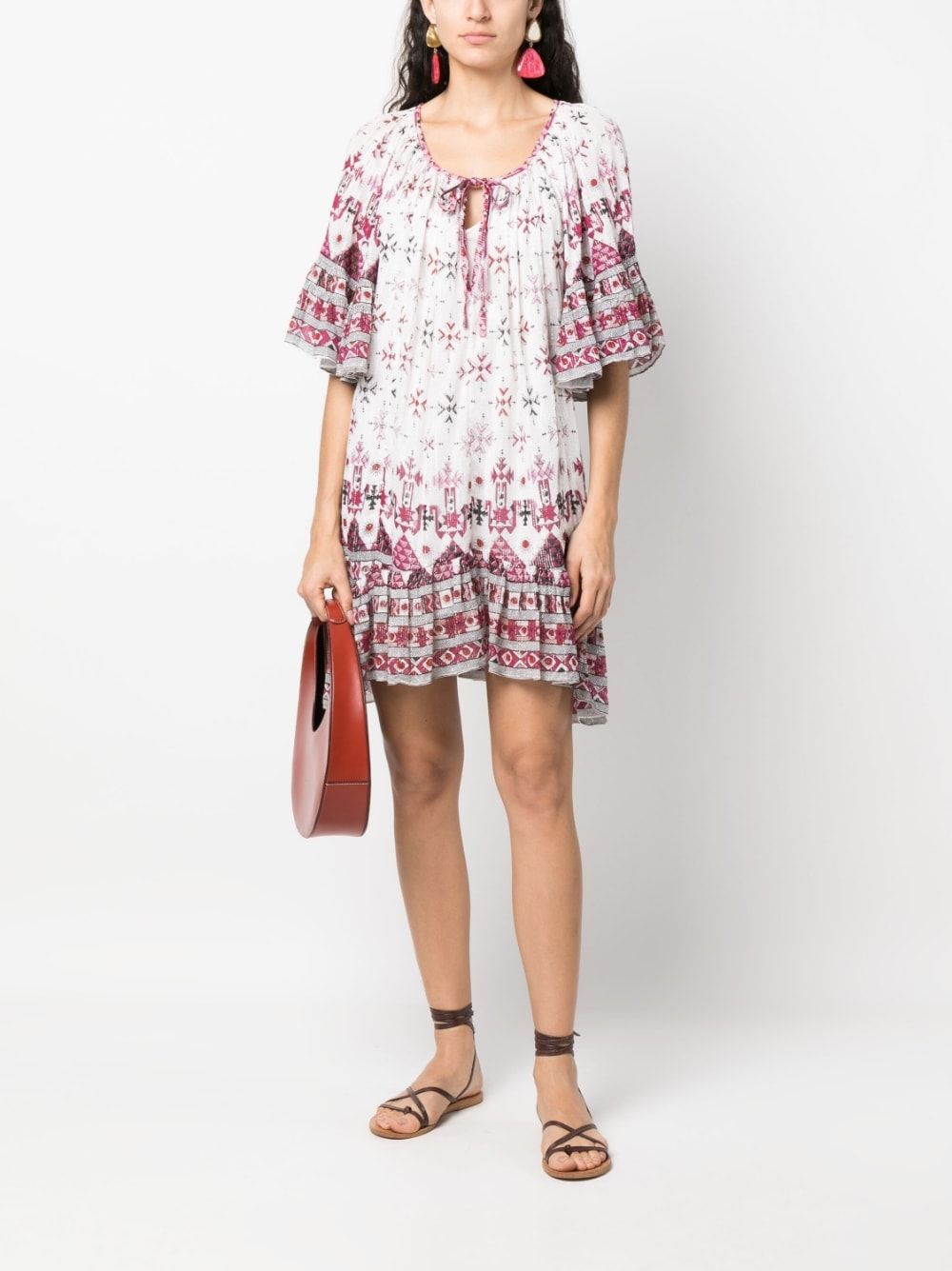 ISABEL MARANT ETOILE White Cotton Dress for Women from SS23 Collection