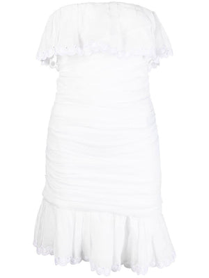 白色薄荷条纹连衣裙 - 女装2024年春夏季