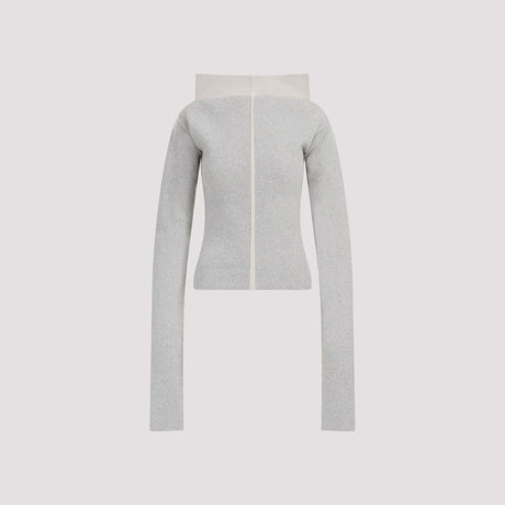 RICK OWENS Cowl Pullover in Nude & Neutrals for Women - FW23 Cashmere Knitwear