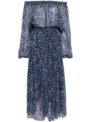 ISABEL MARANT ETOILE Blue Off Shoulder Dress for Women - SS24 Collection