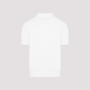 白色棉質男士POLO衫 - 2024春夏季