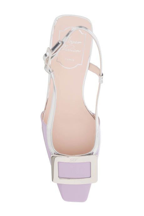 高級密麻皮的Belle Vivier混色翻檔皮靴，女士鞋子，2024夏季系列