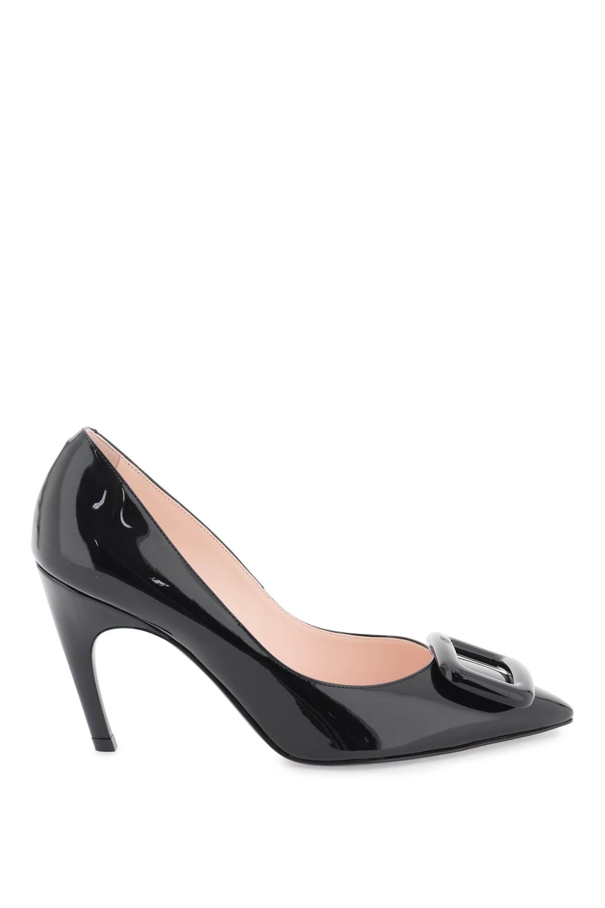 ROGER VIVIER Classic Black Patent Leather Pumps for Women - Timeless Style for FW23