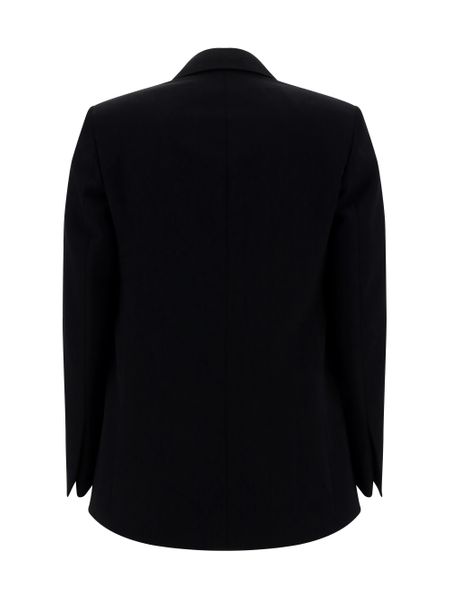 Áo khoác đen 100% Len nữ thương hiệu LANVIN - FW24