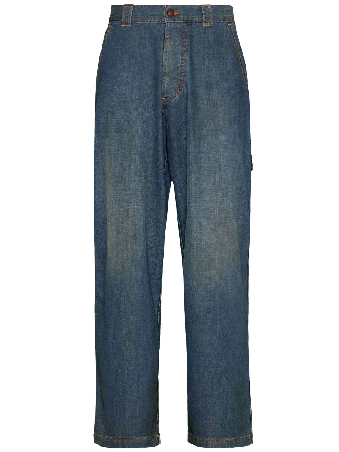 Blue Vintage Americana Wash Relaxed Fit Jeans