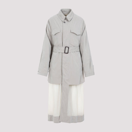 MAISON MARGIELA SS24 Women's Trench Jacket in Nude and Neutrals