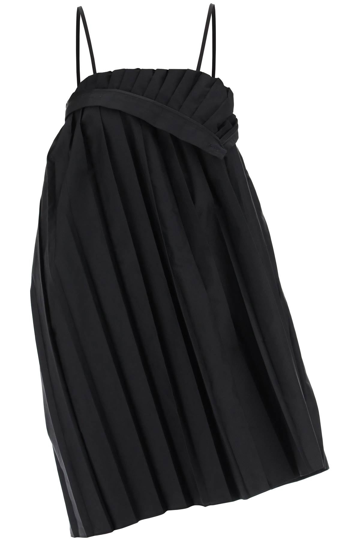 Asymmetrical Pleated Mini Dress - MM6 Maison Margiela
