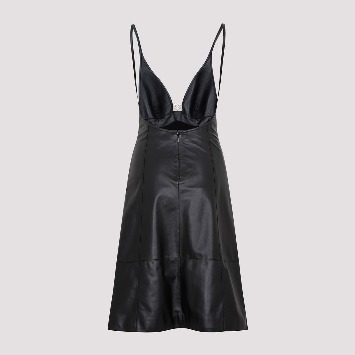 黑色野兽女士皮连衣裙 - SS23系列