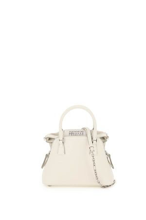 MAISON MARGIELA White Leather Top-Handle Handbag for Women - SS24 Collection