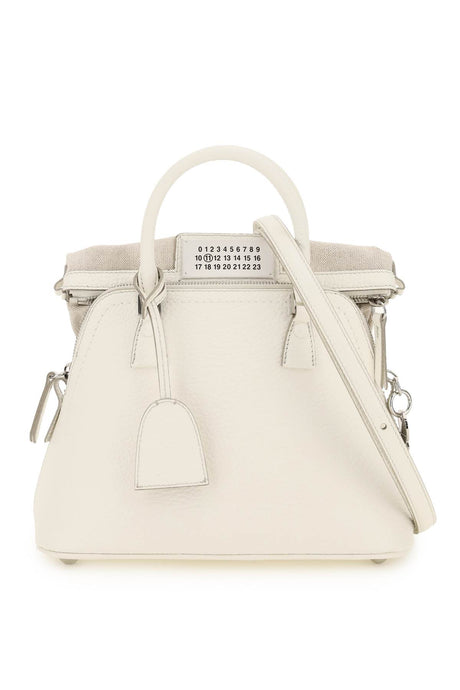 MAISON MARGIELA SS23 Crossbody Bag | White Calf Leather Top-handle Women's Purse