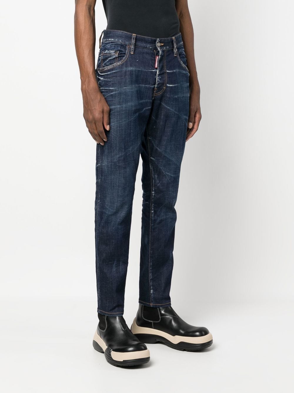 DSQUARED2 Bleached Skinny Jeans for Men - FW24 Collection