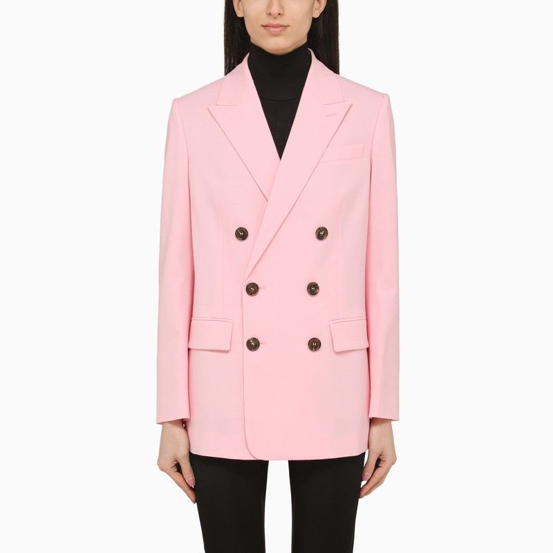 DSQUARED2 Double-Breasted Pink Jacket for Women