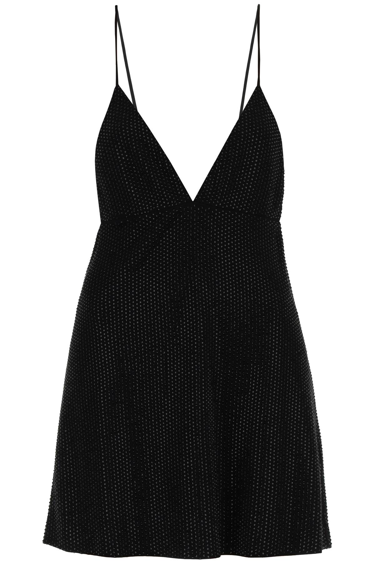 Váy nhỏ đính đá đen cho phụ nữ - SS23
