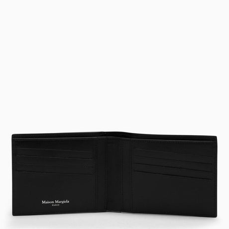 MAISON MARGIELA Elegant Black Leather Bifold Wallet