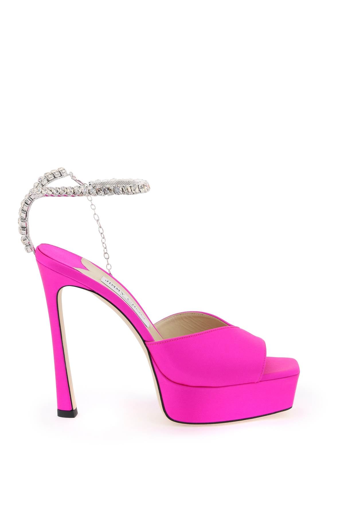 JIMMY CHOO Bold and Glamorous Fuchsia Platform Sandals for Women - SS24