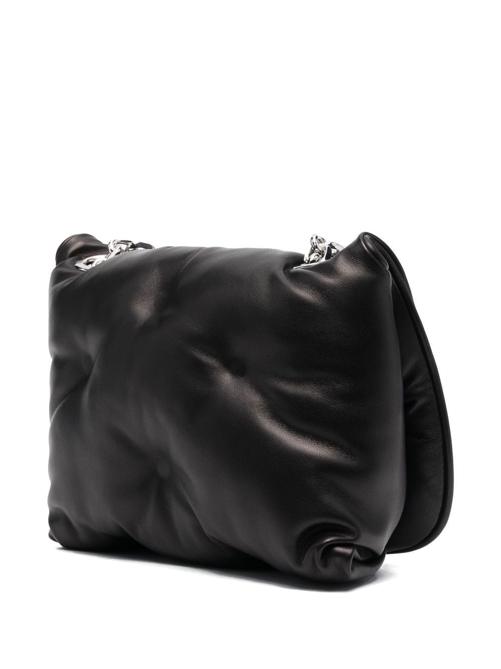 MAISON MARGIELA Women's Black Leather Mini Glam Slam Crossbody Bag SS24
