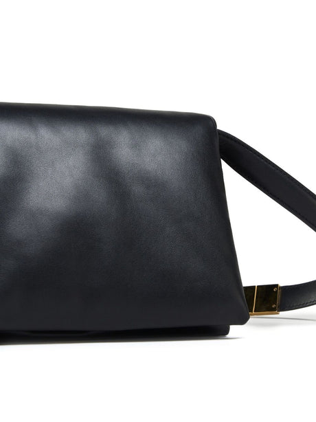 MARNI Black Padded Prism Crossbody Bag for Women - FW23