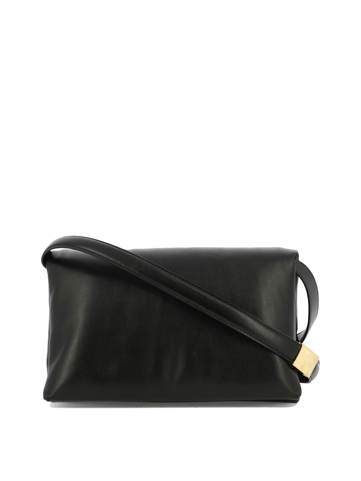 MARNI Women's Black Shoulder Handbag with Detachable Strap for FW23