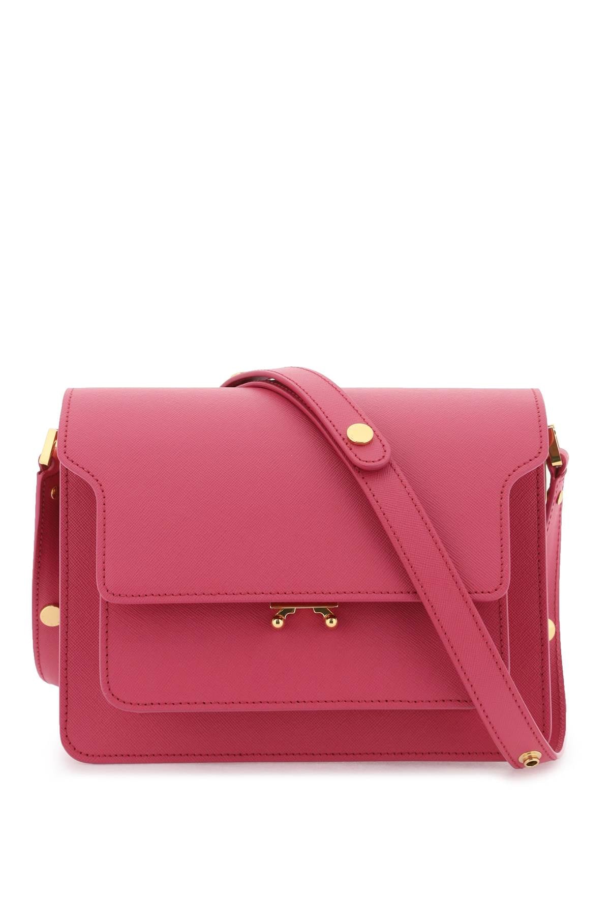 Saffiano Medium Leather Handbag - Pink
